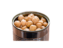 Canned chick peas